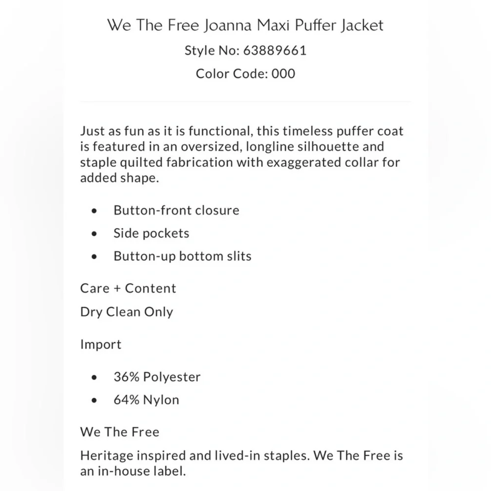 Free People We the Free Joanna Maxi Puffer Jacket Sz M Olive Green_3